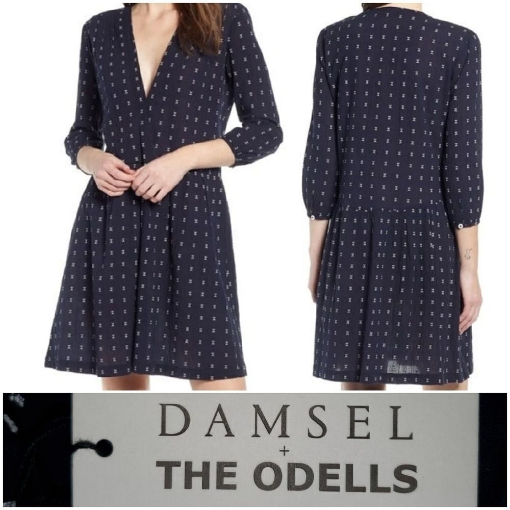 Damsel + THE ODELLS Breezy Plunge Dress XSMALL
